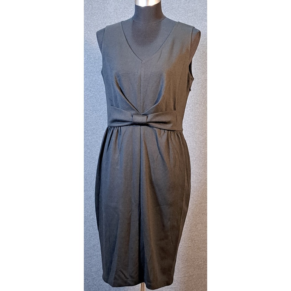 Isaac Mizrahi Live! Sheath Sleeveless Bow Front Party Little Black Dress Sz XS